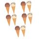 BESTonZON 10 Pcs Simulation Ice Cream Ice Cream Toys for Kids Ice Cream Display Model Desk Topper Kids Camping Toys Fake Cakes Desserts Ice Cream Playset Treats Cone Fake Ice Cream Pvc Child