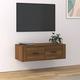 Lechnical Hanging TV Cabinet Brown Oak 80x36x25 cm Engineered Wood,TV Stand Unit,TV Cabinet,TV Stands & Multimedia Centres,Living Room Furniture