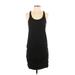 Michael Stars Casual Dress - DropWaist Scoop Neck Sleeveless: Black Print Dresses - Women's Size Small