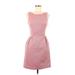 ERIN Erin Fetherston Casual Dress - Sheath: Pink Tweed Dresses - Women's Size 4