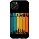 Hülle für iPhone 11 Pro Max Manchester England Retro Vintage Sunset Skyline Manchester