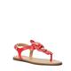 Dune Ladies LINARIA Floral Embellished Studded Toe-Post Sandals Size UK 4 Flat Heel Flat Sandals