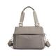 PORRASSO Crossbody Bag Nylon Shoulder Bag Women Multi-pocket Handbag Ladies Satchel Tote for Travel Work Daily Use Grey