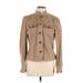 Chaps Jacket: Short Tan Print Jackets & Outerwear - Women's Size Large