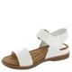 Sofft Women's Bali Sandal, White Crinkle Patent, 9.5