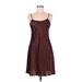 Eliza J Casual Dress - Slip dress: Burgundy Solid Dresses - Women's Size 8 Petite
