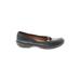 Born Flats: Slip-on Chunky Heel Classic Black Solid Shoes - Women's Size 7 1/2 - Round Toe