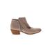 Sam Edelman Ankle Boots: Gray Print Shoes - Women's Size 8 1/2 - Almond Toe