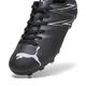 Puma Unisex Youth Attacanto Fg/Ag Jr Soccer Shoes, Puma Black-Silver Mist, 1 UK