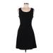 Ya Los Angeles Casual Dress - A-Line: Black Solid Dresses - Women's Size Medium