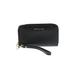 MICHAEL Michael Kors Leather Wristlet: Black Print Bags