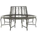 Lechnical Outdoor Bench,Garden Bench,Garden Seat,Garden Tree Bench 160 cm Steel