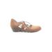FLY London Flats: Pumps Wedge Boho Chic Tan Solid Shoes - Women's Size 36 - Almond Toe
