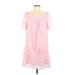 Draper James Casual Dress - Mini: Pink Print Dresses - Women's Size Large