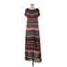 Zara Casual Dress - A-Line: Brown Print Dresses - Women's Size Medium