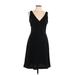 Ann Taylor Casual Dress - A-Line: Black Chevron/Herringbone Dresses - Women's Size 10