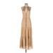 Diane von Furstenberg Cocktail Dress - DropWaist: Tan Dresses - Women's Size 0