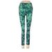 Under Armour Leggings: Green Paint Splatter Print Bottoms - Women's Size X-Small