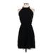 Trafaluc by Zara Casual Dress - Party High Neck Sleeveless: Black Solid Dresses - Women's Size Small