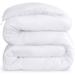 All Season Comforter Full Size,White Comforter Full,Plush Siliconized Fiberfill,Box Stitched