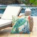 Marine Life Outdoor Large Sea Turtle Print Pillow 24 x 24 in Multi - 24" x 24" x 9"