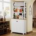 Bar Cabinet for Liquor and Glasses Dining Kitchen Cabinet with Wine Rack