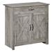 Farmhouse Sideboard Buffet Cabinet, Barn Door Style Kitchen Cabinet, 32" Accent cabinet