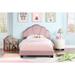 Upholstered Twin Size Platform Bed for Kids, with Slatted Bed Base, No Box Spring Needed