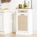 Rattarn Kitchen Tilt Out Trash Can Cabinet with Drawer