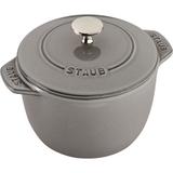 Staub Cast Iron Petite French Oven Non Stick/Enameled Cast Iron/Cast Iron in Gray | .77 quarts | Wayfair 11721218