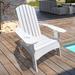 Rosecliff Heights Ishan Adirondack Chair Wood in White | 37.8 H x 33.46 W x 35.43 D in | Wayfair 17B9FD1729B748DCB7253C49A3192E5B
