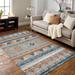 Blue/Orange 71 x 48 x 1 in Area Rug - Bungalow Rose Sarahkate Area Rug Cotton | 71 H x 48 W x 1 D in | Wayfair AF869AADC7634C078EA4F5E0299134BD