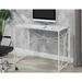 Trent Austin Design® Quayle 39.5" W Rectangle Writing Folding Desk Wood/Metal in White | Wayfair 511EE83745FF4B7285C312E1E704D10C