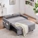 Latitude Run® 55.1" Pull Out Sleep Sofa Bed Microfiber/Microsuede in Gray | 31.5 H x 55.1 W x 36.2 D in | Wayfair 1E064AB8918A4DAE937133CAA63065F2