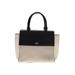 Kate Spade New York Leather Satchel: Pebbled Ivory Solid Bags