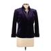Tahari Blazer Jacket: Short Purple Solid Jackets & Outerwear - Women's Size 10