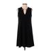 Calvin Klein Casual Dress - Shift: Black Solid Dresses - Women's Size 2