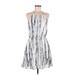 Cooper & Ella Casual Dress - Mini Halter Sleeveless: White Dresses - Women's Size 6