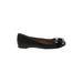 Franco Sarto Flats: Slip On Wedge Casual Black Print Shoes - Women's Size 10 - Round Toe