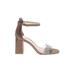 Vince Camuto Heels: Gray Shoes - Women's Size 9 - Open Toe