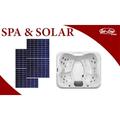 Jet-Line Outdoor Spa VILLA FELICIA für 4 Personen inkl. 820 W Solar Set