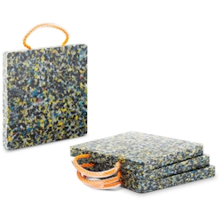MSW Kranplatten - 30 x 30 x 3 cm - Traglast bis zu 7.000 kg - 4 Stück - abgerundete Ecken Image