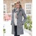 Blair Women's Larry Levine Updated Wool Coat - Multi - PXL - Petite