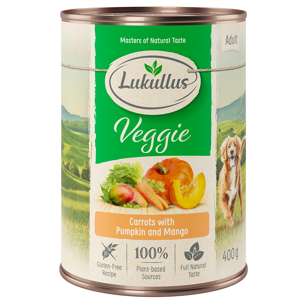 Lukullus 24 x 400 g Alimento umido per cani - Veggie