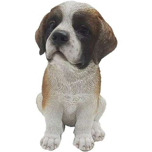 Hundewelpe Bernhardiner sitzend 19 cm - Polyresin - Esschert Design