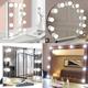 3 couleurs led maquillage miroir ampoules usb vanité maquillage miroir lumières salle de bain coiffeuse éclairage dimmable led applique murale