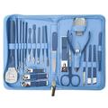 ensemble de manucure coupe-ongles kit de pédicure -22 pièces kit de manucure professionnel en acier inoxydable kits de toilettage outils de soin des ongles avec étui en cuir de voyage luxueux coffret