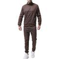 ensembles de vêtements de sport pour hommes - survêtement à carreaux classique à manches longues d'hiver - veste sweat-shirt entièrement zippée avec pantalon pour hommes - vêtements de sport élégants pour hommes gym - cadeaux de Noël pour hommes