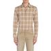 Dégradé Plaid Brushed Cotton Snap-up Western Shirt