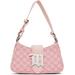 Pink Jacquard Monogram Small Shoulder Bag